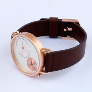 Marble Fancy Leather Strap Wristwatch