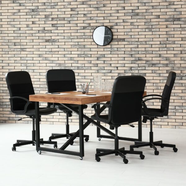 VECELO Office Table and Chair Set